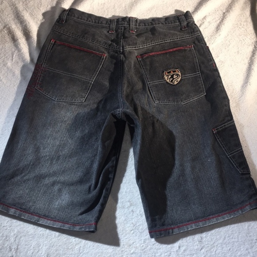 Raw Blue Patch Jean Shorts - Picture 2 of 5